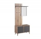 Předsíňová stěna dub artisan/antracit PORTO