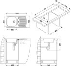 Dřez Basic 150 DEK odtok se špuntem 1 1/2