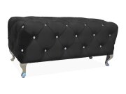 Taburet černý HESTIA VELVET
