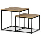 Set 2 ks konferenčních stolků staré dřevo AF-076 OLW