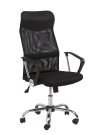 Židle kancelářská černá/šedá Q-025
