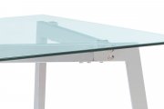 Stůl jídelní chrom/čiré sklo GDT-510 CLR