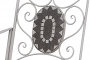 Lavice zahradní keramická mozaika šedá JF2230