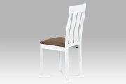 Židle jídelní bílá/hnědá BC-2602 WT