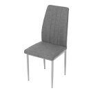 Židle jídelní stříbrná DCL-379 GREY2