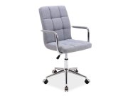 Židle kancelářská modrá VELVET Q-022