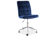 Židle kancelářská ant. růžová Q-020 VELVET