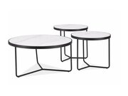 Set konferenčních stolků béžová/kašmír DEMETER