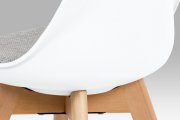 Židle jídelní bílá/šedá CT-722 WT2
