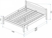 Postel masivní přírodní PINOKIO 140