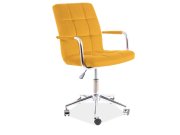 Židle kancelářská šedá tkanina Q-022