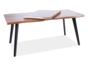 Stůl jídelní dub/černá FRESNO 150 cm