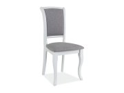 Židle jídelní bílá/šedá MN-SC