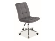 Židle kancelářská ant. růžová Q-020 VELVET