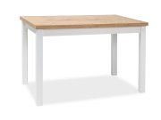 Stůl jídelní dub artisan/bílá mat 100X60 ADAM