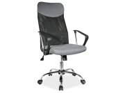 Židle kancelářská černá/šedá Q-025