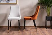 Židle jídelní světle šedá PIANO VELVET
