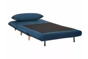 Křeslo rozkládací modré SPIKE VELVET