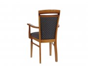 Židle jídelní dřevěná s područkami potah č.1000 BAWARIA DKRS II