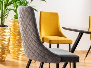 Židle jídelní světle šedá PIANO VELVET