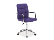 Židle kancelářská zelená Q-022 VELVET