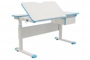 Rostoucí psací stůl bílá/modrá FUXO