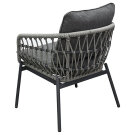 Zahradní sestava 1+1+2 šedá AZ-L1880 GREY