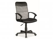 Židle kancelářská šedá/černá Q-702