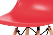 Židle jídelní červená CT-758 RED