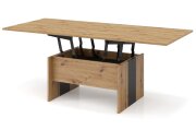 Stolek konferenční rozkládací dub artisan/antracit DERIA