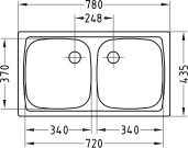 Dřez Basic 160 DEK odtok se špuntem 1 1/2