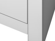 Skříň šatní stříbrná šedá/šedý studená mat TERNI 01