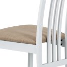 Židle jídelní bílá/krém BC-2482 WT