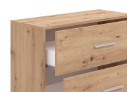 Komoda zásuvková dub artisan GARONA 3F