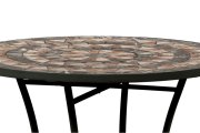 Stůl zahradní keramický černý JF2225