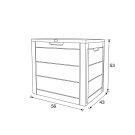 Zahradní úložný box 120 L cashmere AZB-G2035 CRM