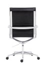 Kancelářská židle černá kůže 9040 SOPHIA P03
