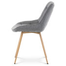 Židle jídelní polstrovaná šedá CT-394 GREY2