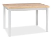 Stůl jídelní dub artisan/bílá mat 100X60 ADAM