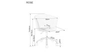 Židle kancelářská šedá ROSE