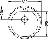 Dřez Form 30 SAT hl.185 sítkový odtok 3 1/2