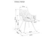 Jídelní židle béžová CHERRY MONOLITH