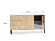 Komoda dub lindberg Barnee 02