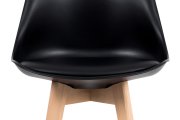 Židle barová černá/masiv buk CTB-801 BK