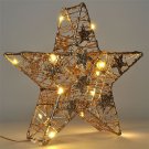 Vánoční hvězda s dekoracemi a LED diodami