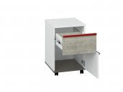 Kontejner k pracovnímu stolu bílá/antracit/beton TRAFFIC 10