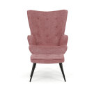 Křeslo s podnožkou růžová AK-303 PINK2