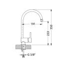 Dřezová baterie ARC 110 chrom