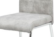 Židle jídelní stříbrná HC-486 SIL3