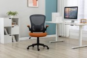 Židle kancelářská oranžová Q-333